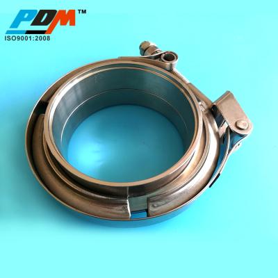 China Pipe Flange 3 Inch Stainless Steel Quick Release V-Band Clamp With Flange Sets for sale