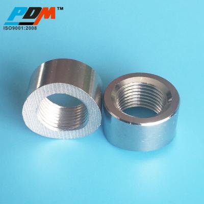 China Exhaust Stainless Steel Pre-Curved Notched 02 Oxygen Sensor Weld Bung Nuts And Socket M18x1.5 for sale