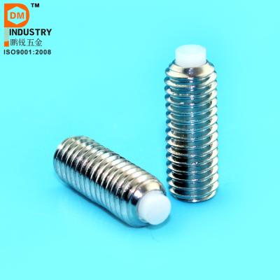 China Stainless Steel Stainless Steel Hex Socket Drive Nylon / Brass Tip Set Screw for sale