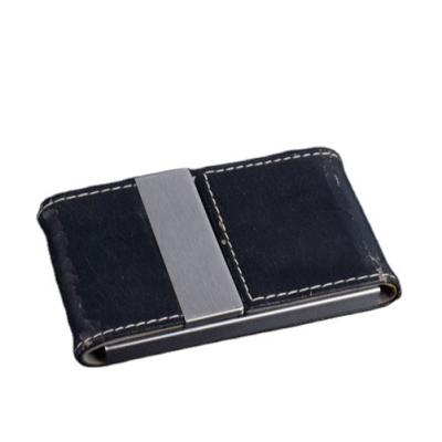 China Fashion Creative Personality Blocking Metal Wallet Business Card Holder Credit Card Holder Business Card Case for sale