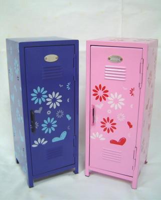 China No mini locker with flower painting for sale