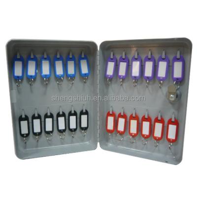 China household items storage keys with color tags key safe box SS-2524 with 24 keys for sale