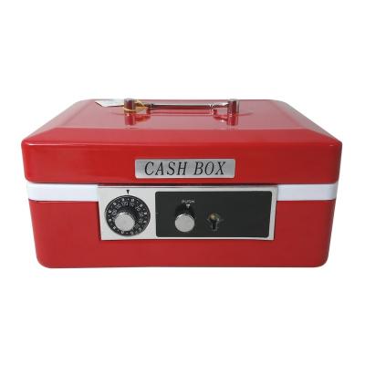 China Large portable metal cash box for sale