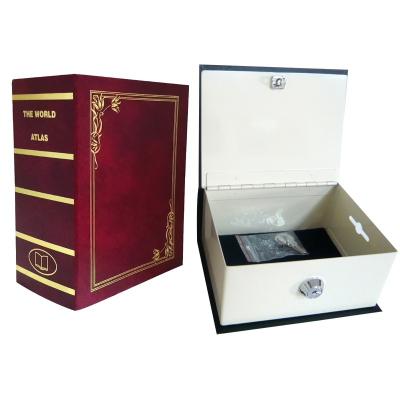 China Small Book Hidden Metal Key Lock Safe Box for sale