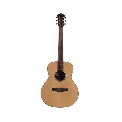 China Hot Selling Single Player Musical Guitars Rosewood Plywood Peach Mahogany Core Plate Travel Guitar for sale