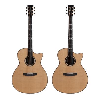 China 41 Wooden Folk Guitar Sound Folk Guitar Impeccable Acoustic Guitar 6 Strings Corner Design Missing Guitar for sale