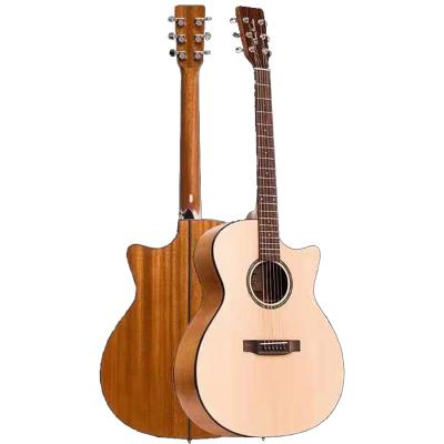 China Noise Folk Guitar 6 String Folk High Gloss Acoustic Guitar 41 Inch Noise Design OEM Cutaway Guitar for sale