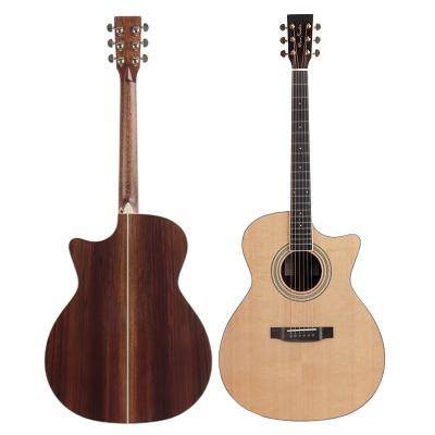 China Handmade Classical Guitar Sound Guitar Good Quality Folk Solidwood Folk Guitar Sound Guitar for sale