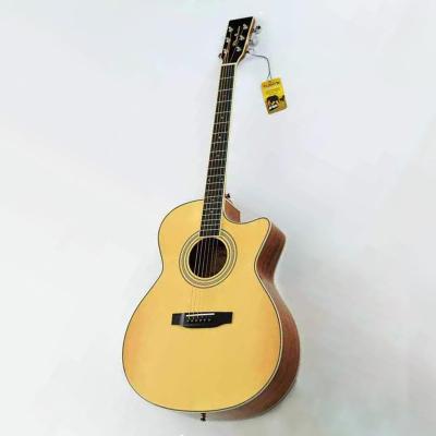 China Folk noise guitar 41 inch classical guitar noise folk handmade acoustic guitarras cutaway guitar for sale