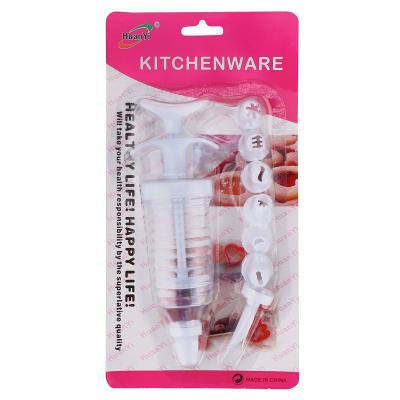 China Viable Plastic Cake Decorator Kit Cupcake Filling Injector Tool with 8pcs Icing Nozzles for Baking for sale