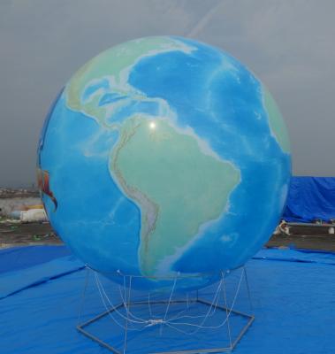 China Full Printing Earth Flying Balloon Inflatable Earth Helium Balloon Available for sale