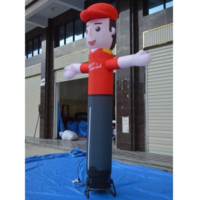 China 210D reinfored oxford fabric inflatable advertising tube man, hand boy waving air dancer for sale