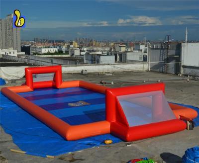 China PVC Soap Large Inflatable Soccer Field Inflatable Soccer Ball Launch For Events for sale