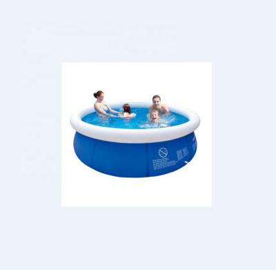 China Custom Blue PVC Home Inflatable Pool , Inflatable Hot Tub Family Pool Swimming for sale