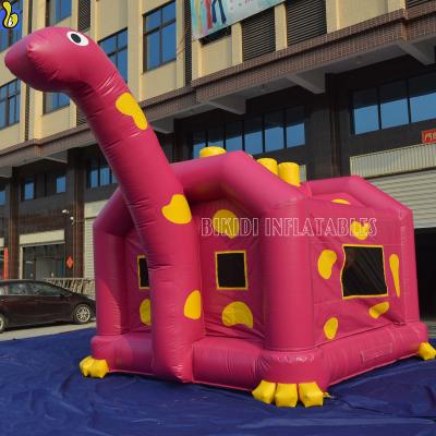 China Commercial Grade Pink Dinosaur House Design Bounce Inflatable Animal House For Sale for sale