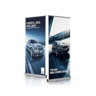 China Retractable Portable Advertising Custom Aluminum Roll Up Banner Portable Retractable Pull Up Banner Display Roll Up Stand for sale