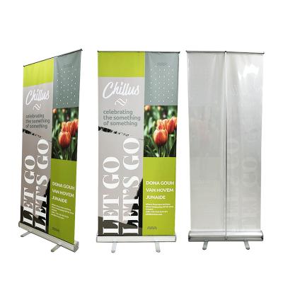 China Factory Price Portable Retractable Aluminum Roll Up Banner Display Stand Retractable Banner For Advertising for sale