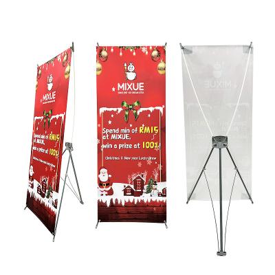 China Advertising Display Banners Customized Advertising X Banner Size 60 x 160 cm 80 x 180 cm for Trade Show Low Price Stand X Banner Stand for sale