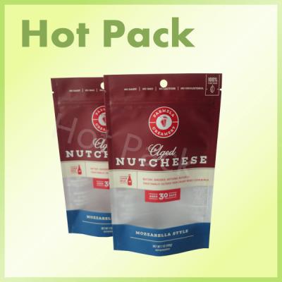 China Laminated Resealable Stand Up Snack Packaging Bags With Transparent Window for sale