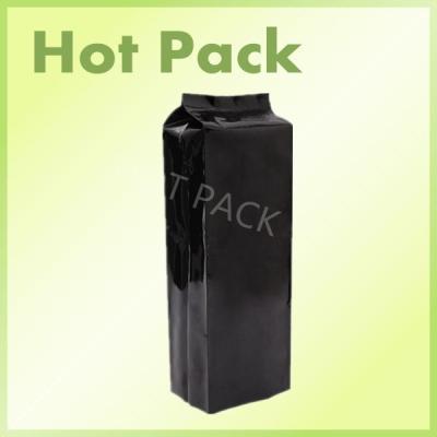 China Valve Sealed Coffee Aluminum Foil Packaging Bags Custom Black Gravure Printed for sale