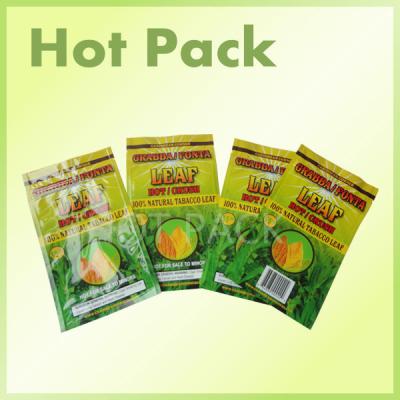 China Three Sides Seal Laminated Foil Packaging Pouch Bag For Tobacco Leaf  3 Layers for sale