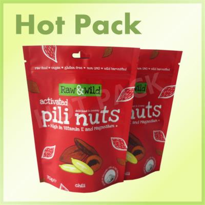 China 70g Nuts Stand Up Barrier Pouches , Tear Notch Flexible Pouch Packaging for sale