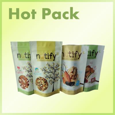 China Stand Up Snack Packaging Pouch Bags With Zipper Foil Lined , Wax Paper Sandwich Bags for sale