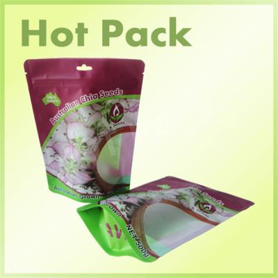 China Nuts / Chia Seeds Plastic Stand Up Pouches Customized 0 - 9 Colors 500g - 1000g for sale