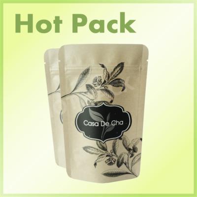 China Food Grade Kraft Paper Stand Up Coffee Bags , Custom Gravure Printed Pouches for sale