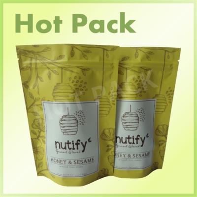 China Reclosable Rice Paper Stand Up Zip Pouches , Clear Resealable Plastic Bags for sale