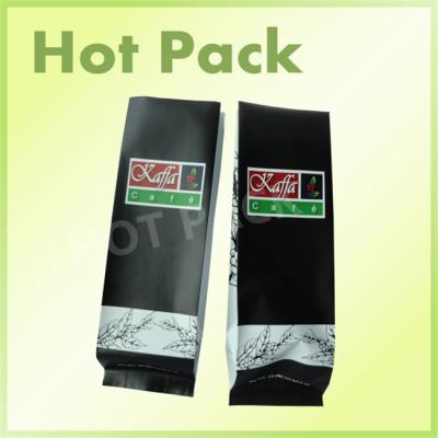 China Small Foil Lined Custom Printed Cafe Packaging Bags , Kraft Paper Bags For Coffee for sale