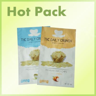 China Food Grade Snacks Ziplock Aluminium Foil Pouches Packaging For Premilm Taro Chips for sale