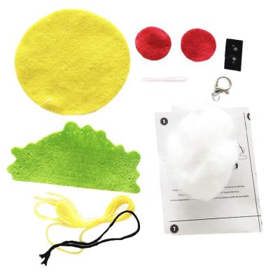 China Eco-Freindly Maker Price diy felt decoration craft sewing hanging kit for kids for sale