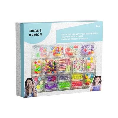 China Beauty 16 Kinds Beads Various Shapes Beads DIY Kids Craft Kit For Jewelry Making DIY for sale