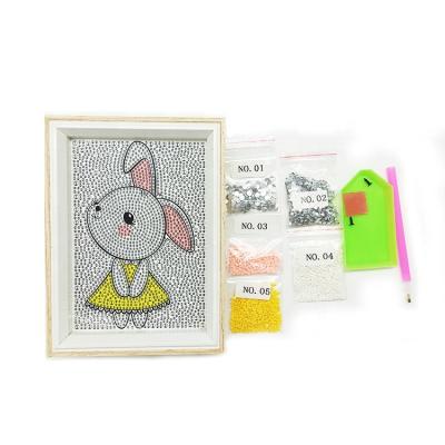 China Cartoon Rabbit 5d Diamond Painting Kit Diy Diamond Painting Kids for sale