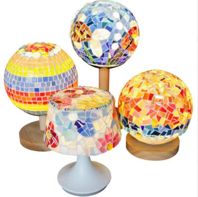 China Eco-Freindly Make Your Own Mosaic Night Light Kit DIY Mosaic Lamp Arts and Craft Kit for Kids for sale