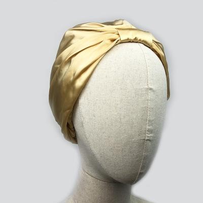 China Sexy Street Style Long Hair Wraps Wholesale Custom Logo Designer Sleeping Cap Women Mulberry Silk Satin Hair Hood for sale