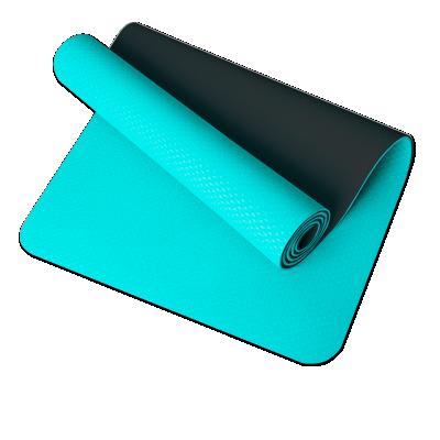 China Eco RPET Yoga Mats Non-Toxic Eco RPET Double Layer Non-Slip Tpe Yoga Mat Double Layer Non-Slip Waterproof Washable Waterproof Premium Custom Mat for sale