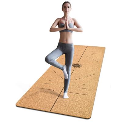 China Quick Line Cork Band Yoga Mat Low MOQ Cork Band Yoga Mat With Body Position Mat Hot Delivery Pilate Yoga Cork Band Yoga Mat for sale