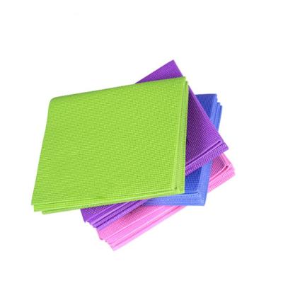 China Cheap Yoga Mat Fitness Equipment Hot Yoga Pilate Yoga Mat PVC Foldable Yoga Mat for sale