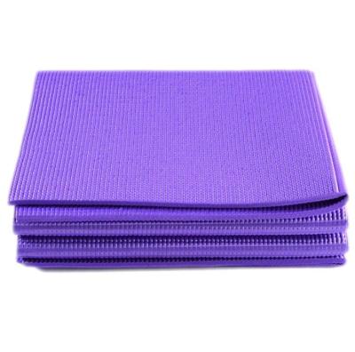 China Foldable Yoga Mat Portable Mat Thick Square Foldable 3mm PVC Mat Yoga Pilates Hot Yoga Mat for sale