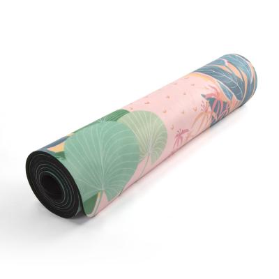 China Eco-friendly Natural Yoga Mat Exercise Item Fitness Mats Eco Suede Yoga Exercise Tape High Quality Yoga Mat for sale