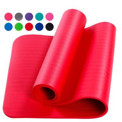 China Hot Eco-Friendly NBR Yoga Pilate Factory Price Yoga Mat Sports Non-Slip Yoga Mat Yoga Mat For Practice Exercise Items for sale