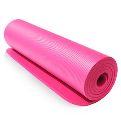 China Newest Style NBR Yoga Mat Home Exercise Yoga Pilate Sports Durable Yoga Mat Hot Yoga Mat With Logo Customized for sale