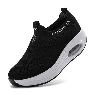 China CUSHIONING RUIDENG Free Shipping RUIDENG Mesh Upper PU Air Cushion Shoe Private Label Thick Single Casual Sneakers Girl Shoes Sports Shoes for sale