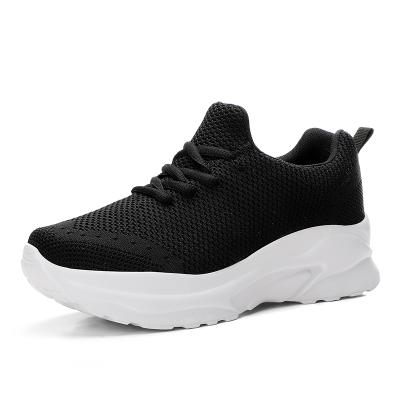 China Newest Fashion Trend Wholesale Fly Weave Running Shoes 2021 Unique Rubber Breathable Women Sports Sneakers Women Sneaker Manufacturer for sale