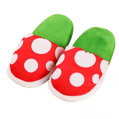 China Fashion Trend Autumn&Winter Slippers Piranha Decoration Flower Cosplay Shoes Plush Slipper Christmas Gift For Women for sale