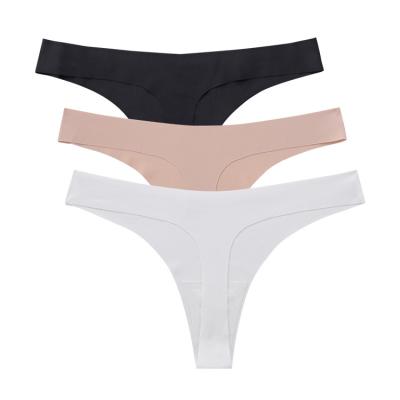 China Antibacterial Ice Silk One Piece Woman Roupa Hoschen Inner Seamless Laser Cut Culott Underwear Woman Nahtlose Traceless Panties for sale