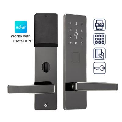 China Office Hotel Apartment Stainless Steel Ble Security RFID Card Digital Home Hotel Lock For Hotel Apartment Airbnb for sale