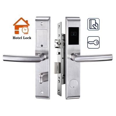 China Office Hotel Home SUS304 Stainless Steel RFID Smart Hotel Lock,Electronic Magnetic Card Hotel Door Lock Hotel Door Lock System for sale